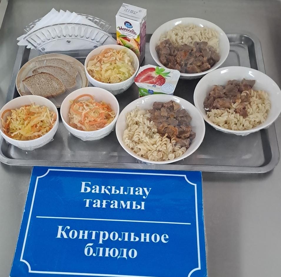 Күнделікті тегін тамақтану мәзірі (27.01.2025)