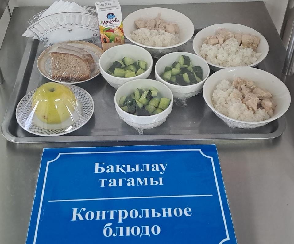 Күнделікті тегін тамақтану мәзірі (28.04.2025)